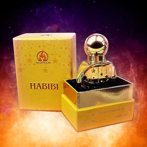 Miniatura 2 de Habibi  Perfume concentrado de aceite de 0.37 onzas  Unisex para hombres y mujeres  Vainilla, en polvo, floral, dulce y almizclado Fragancia