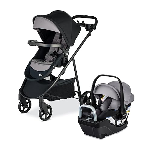 Miniatura 8 de Britax Willow Brook S+ Sistema de viaje para bebé, asiento de automóvil infantil y cochecito combinado con base alpina, tecnología ClickTight,
