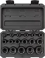 Vista 16 de TEKTON Juego de llaves de impacto de 6 puntos de profundidad de 1/2 pulgada con funda, 23 piezas (0.394-1.260 in) SID92330
