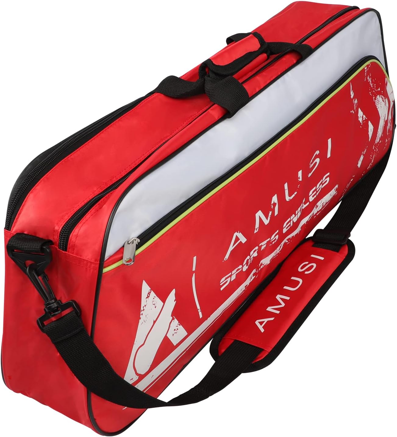 IPENNY Tennis 6 Racquet Bag Badminton Dustproof Gym Carrying Duffel Backpack Shoulders Bag Handbag Equipment Tote Bag with Shoes Compartment and Detachable Strap