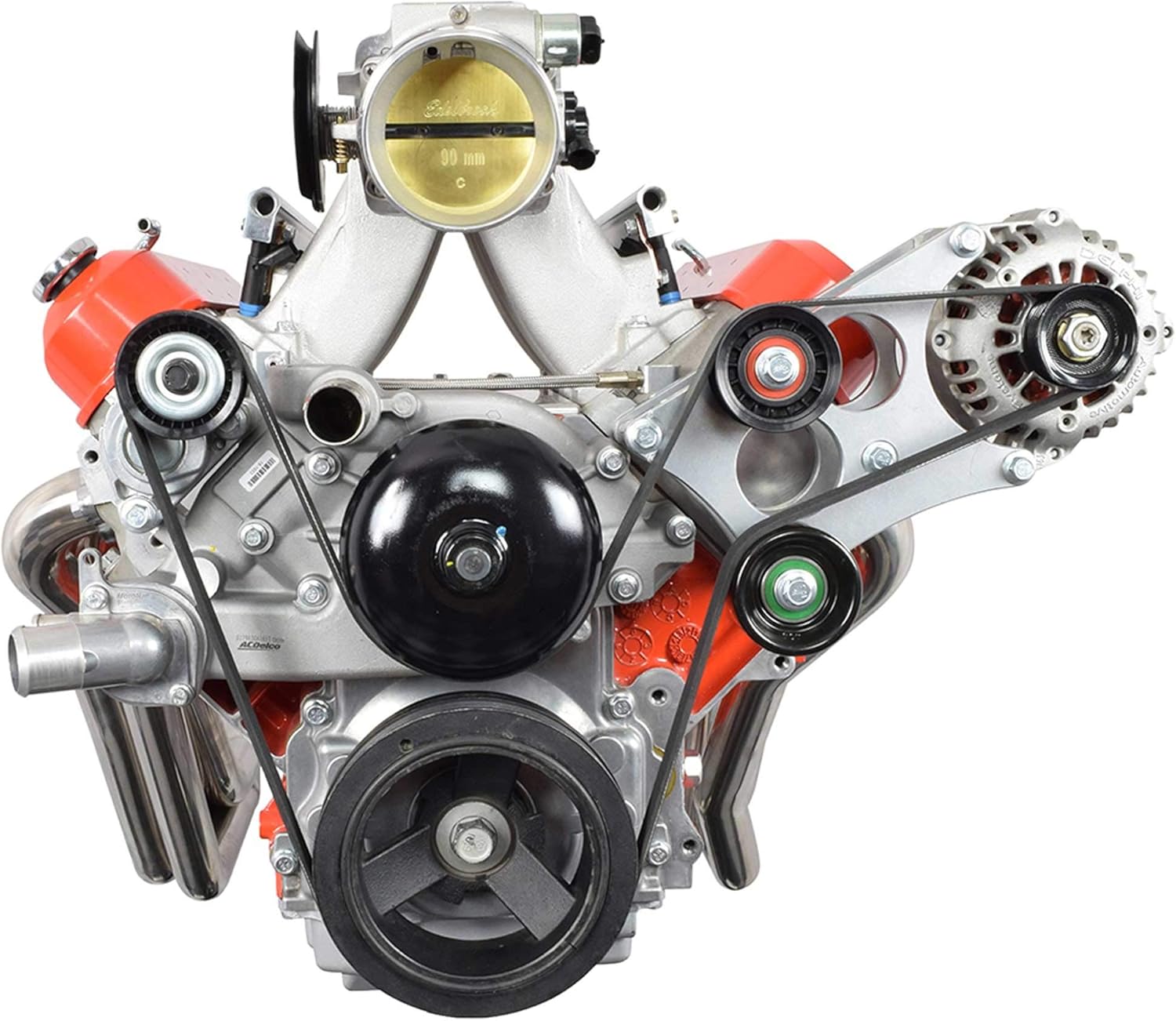 ICT Billet LS Camaro Heavy Duty Billet Alternator Bracket Kit LSX LS1 5.7L Top Driver Head Mount 551566-2