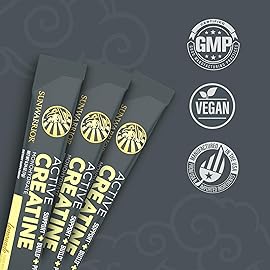 Creatine Monohydrate Powder Micronized PreWorkout Recovery Supplement | Support Muscle Building Strength Training Cognition | Vegan & Keto Friendly Easily Mixes, Pop Box 30 Servings, Lemonade Flavored