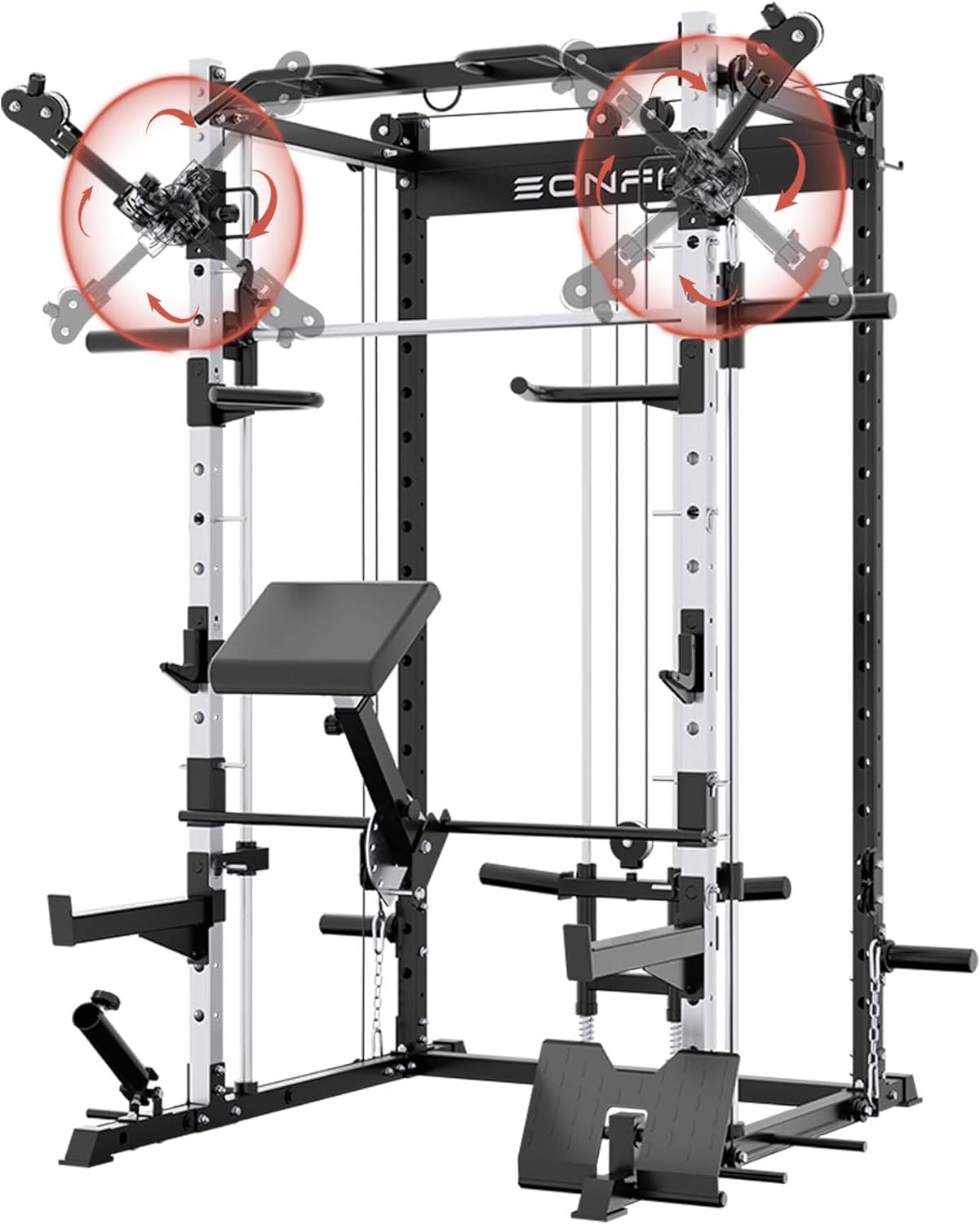 SmithMachine Power Cage Squat Rack with Cable Bangladesh Ubuy