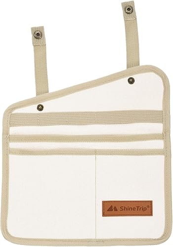 Miniatura 5 de PATIKIL Bolsa para reposabrazos para silla de playa, paquete de 2 sillas plegables con bolsillo lateral, portátil, para libros, aperitivos, bolsa de