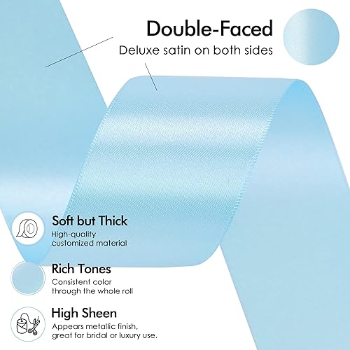 Vista 198 de MEEDEE Orange Satin Ribbon - 1.5 inch Double Faced Satin Ribbon, 50 Yards - Neon Tangerine - For Christmas, Thanksgiving, Halloween, Weddings