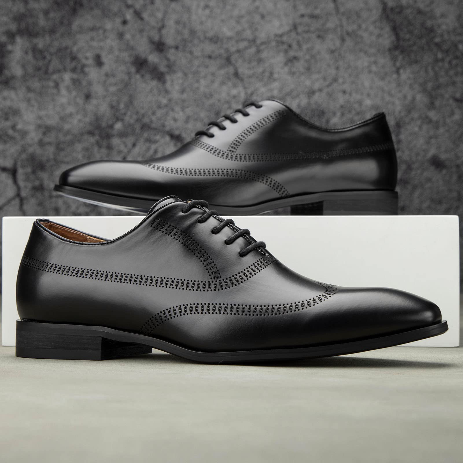 MEIJIANA Oxfords Homme Chaussure Homme Ville Chaussures à Lacets pour Hommes Chaussure Mariage Homme