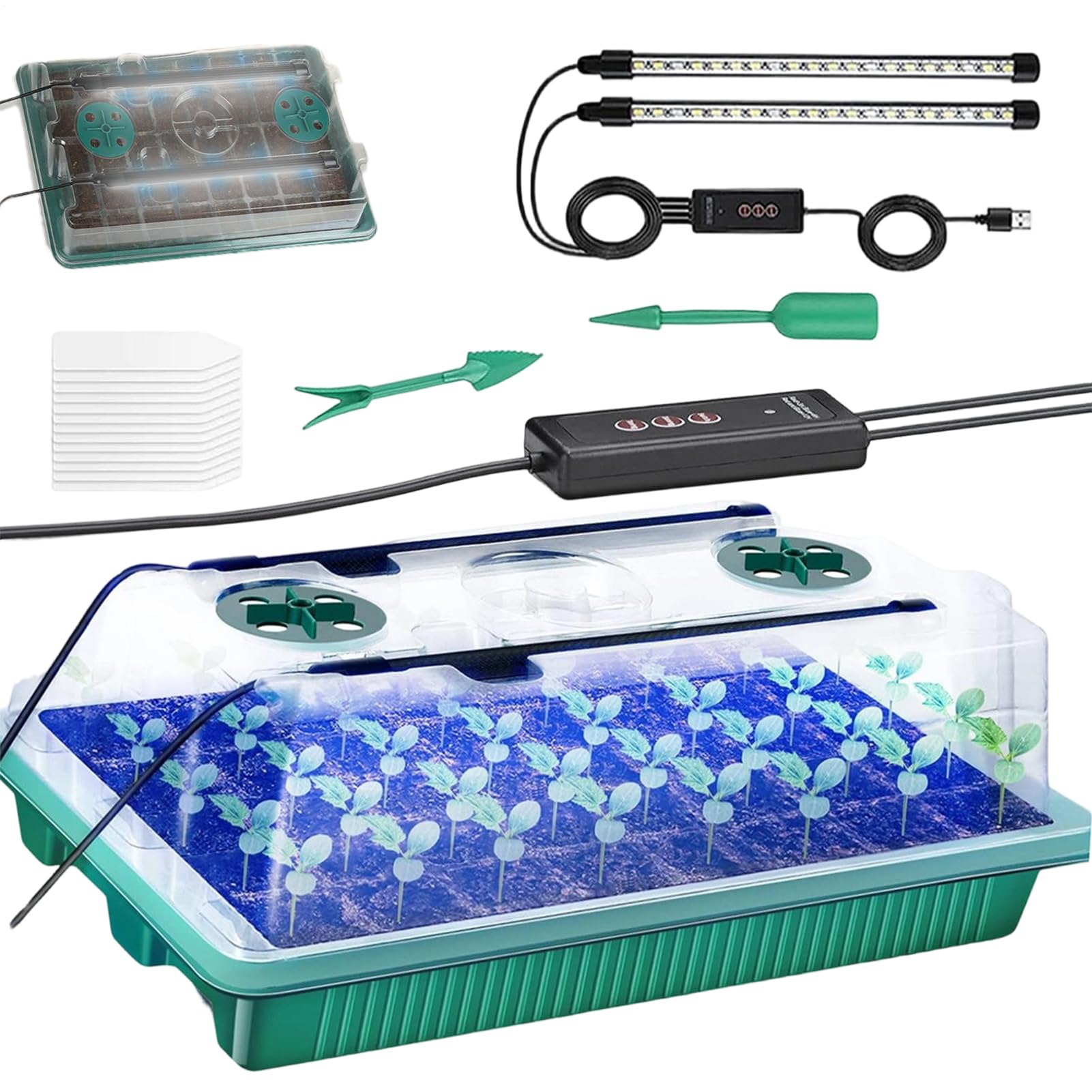 Kit de Germination 40 Alvéoles Pot de Jardinage Auto-Irrigant