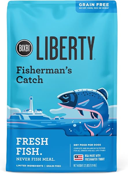 BIXBI Liberty Grain-Free Dry Dog Food – High Protein, Fresh Meat Recipes, No Meat Meals, USA Made