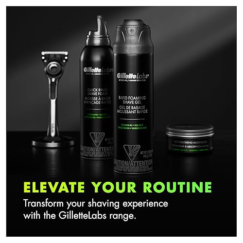 Miniatura 6 de Gel de Afeitado Espumoso de Acción Rápida GilletteLabs para Hombres, 7 oz (Paquete de 2)