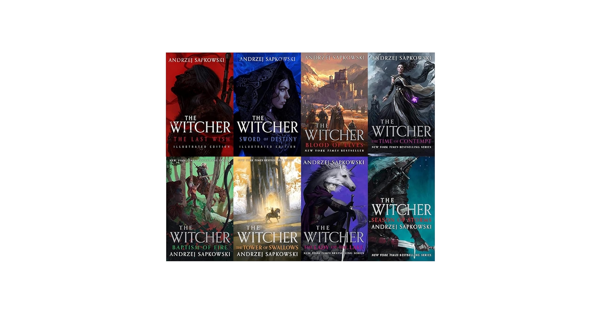 Witcher Eight Book Illustrated Collection Set: Andrzej
