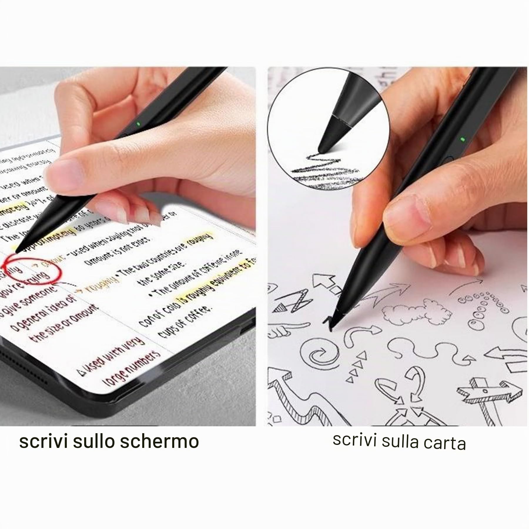 Stilo per Surface Slim Pen 2/1 per Surface Pro/Go/Laptop/Book/Hub, Nero | per Surface Pro 12/11/10/9/8/7/6/5/4/3/Pro X,per Surface Laptop Ultra/8/7/6/5/4/3/SE,Go 3/2,Book 3/2,Studio 2+,Penna,Stylus