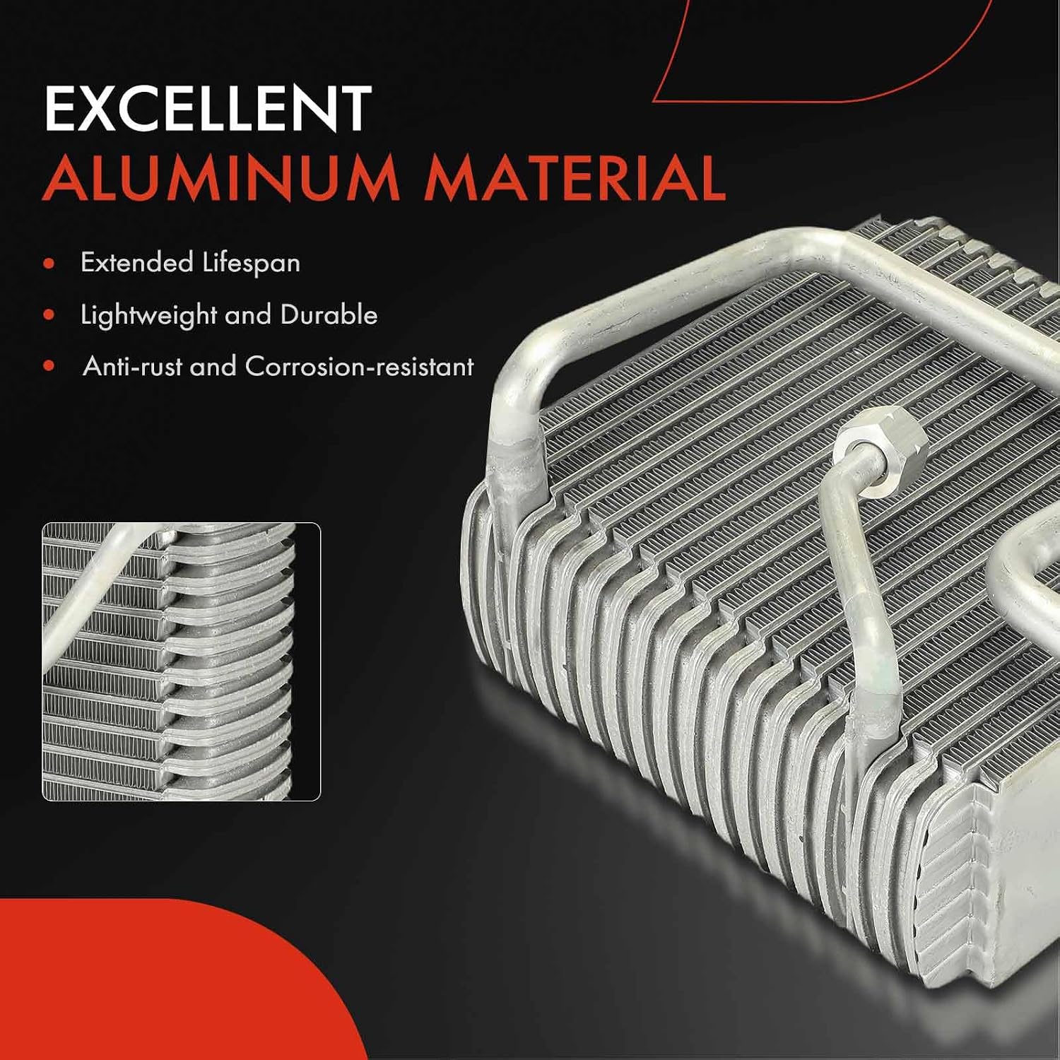 A-Premium AC Evaporator Core Compatible with Mazda 626 1988-1992, MX-6 1988-1989/1991-1992