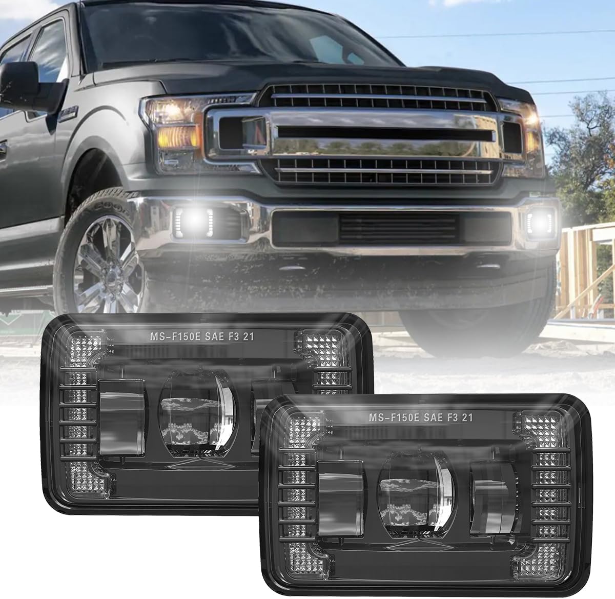 LED Fog Lights with DRL Daytime Running Light Compatible with 2015-2020 Ford F150