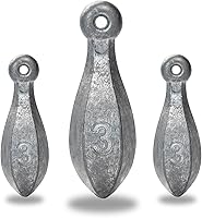 Vista 10 de BLUEWING Pesos de pesca Bank Sinker 1 lb/2 lb/3 lb/5 lb/6 lb Caja de Pesos de Pesca de Plomo Bullet para Agua Salada 1 oz, 2 oz, 3 oz, 5 oz, 8 oz