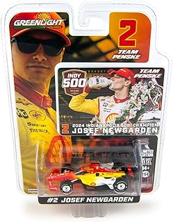Greenlight 11614 Josef Newgarden 2024 Indianapolis 500 Champ Winner - #2 Team Penske NTT IndyCar Series Diecast Car 1:64 Scale