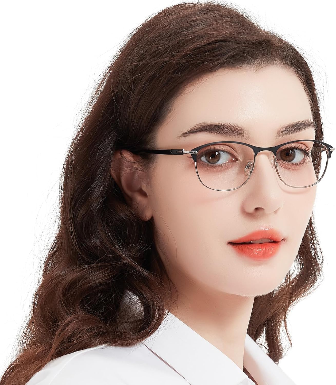 Blue Light Blocking Glasses Metal Frame Non Prescription Eyeglasses