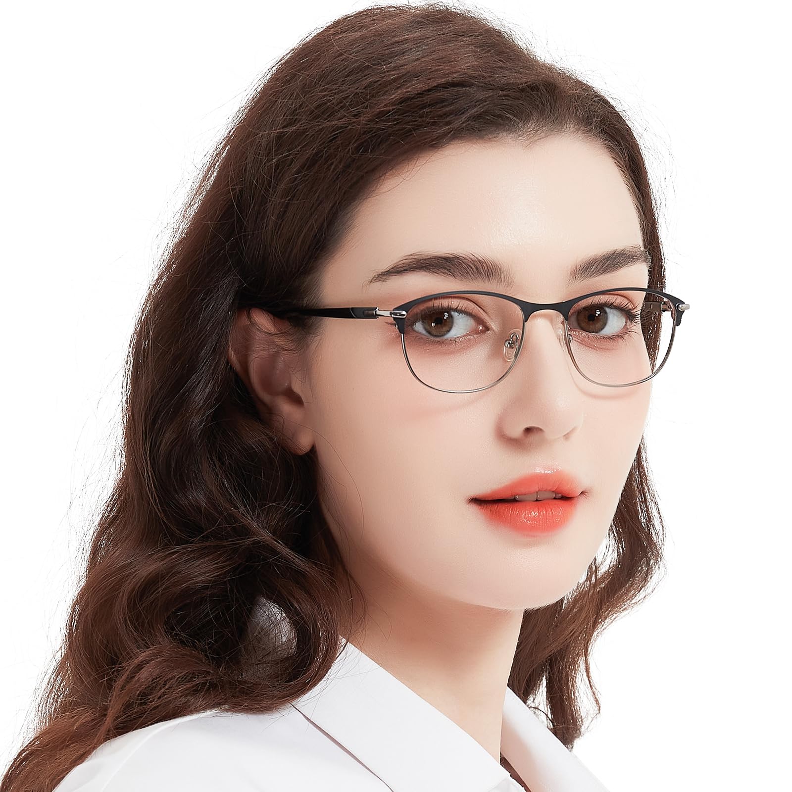 WEMOOTANTS Blue Light Blocking Glasses Metal Frame Non Prescription Eyeglasses