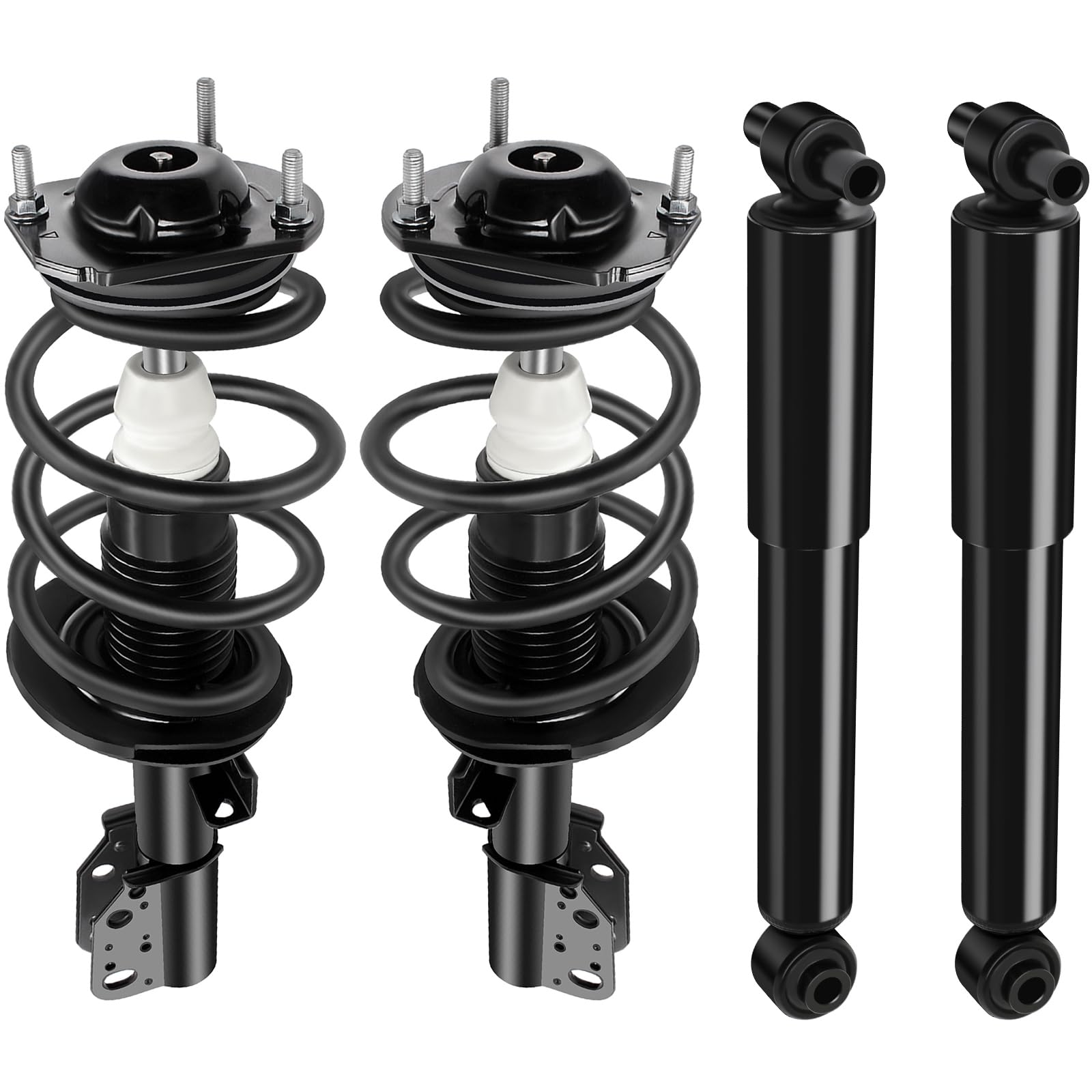 Front & Rear Complete Struts & Coil Spring Assembly Compatible for Saturn for Outlook 2007-2010 for GMC for Acadia 2007-2016, Set of 4 Shocks & Struts Replace 172518 37315