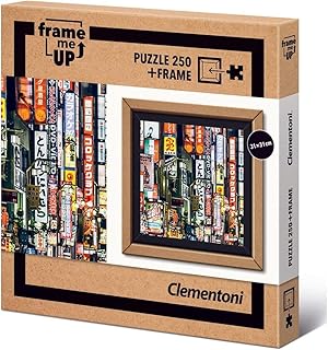 Clementoni 38507 Frame Me Up 250 Pieces Tokyo Lights, Puzzle + Ready Frame