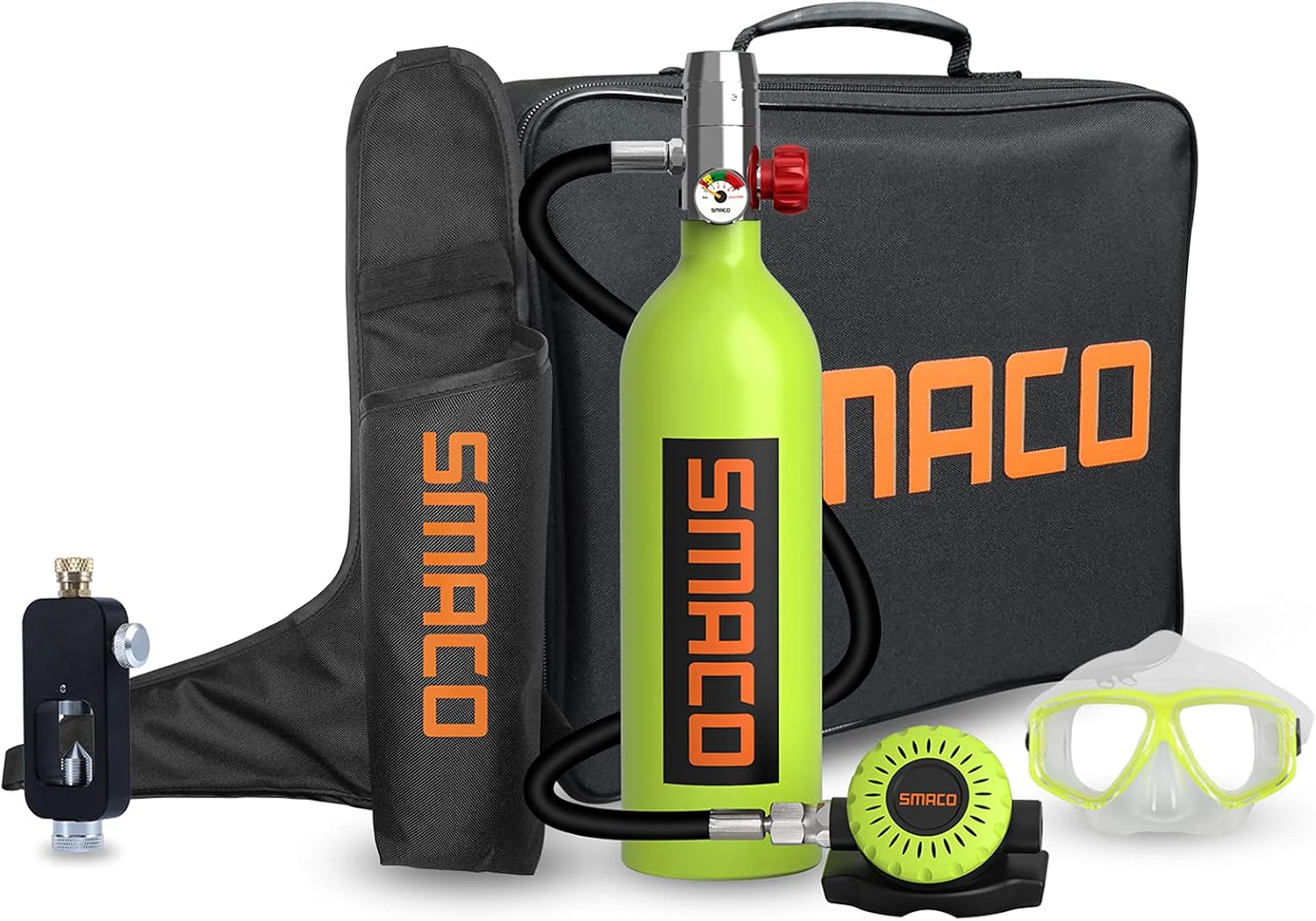 SMACO Scuba Tank 1L Mini Scuba Tank S400 Scuba Diving Tank Diving Equipment : Sports & Outdoors