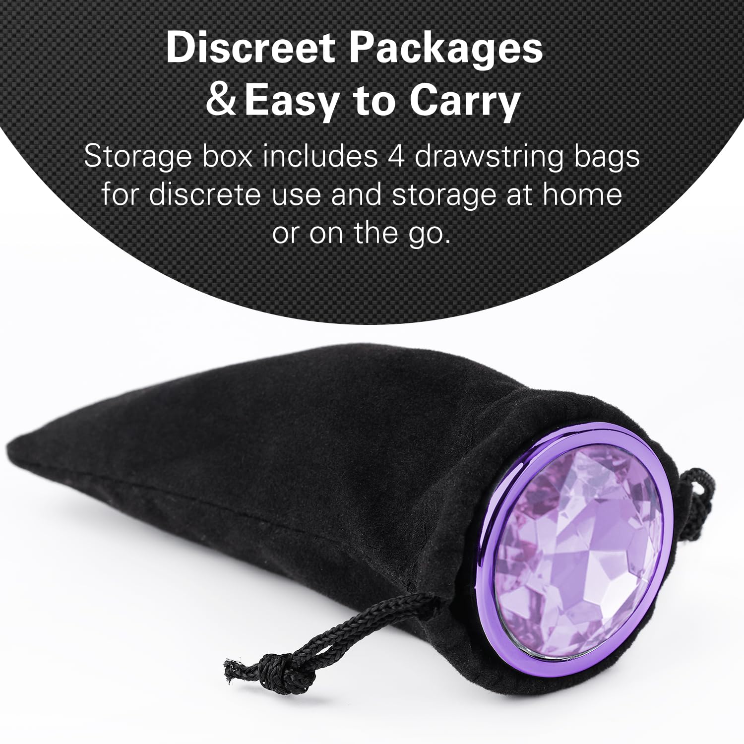 Anal Plug Beginner Set - 4 PCS Jewel Butt Plug Training Kit, Adult Anal Toys for Men, Women & Couples, Unisex Anal Trainer for Beginners to Advanced, P-Spot & Pleasure Enhancer