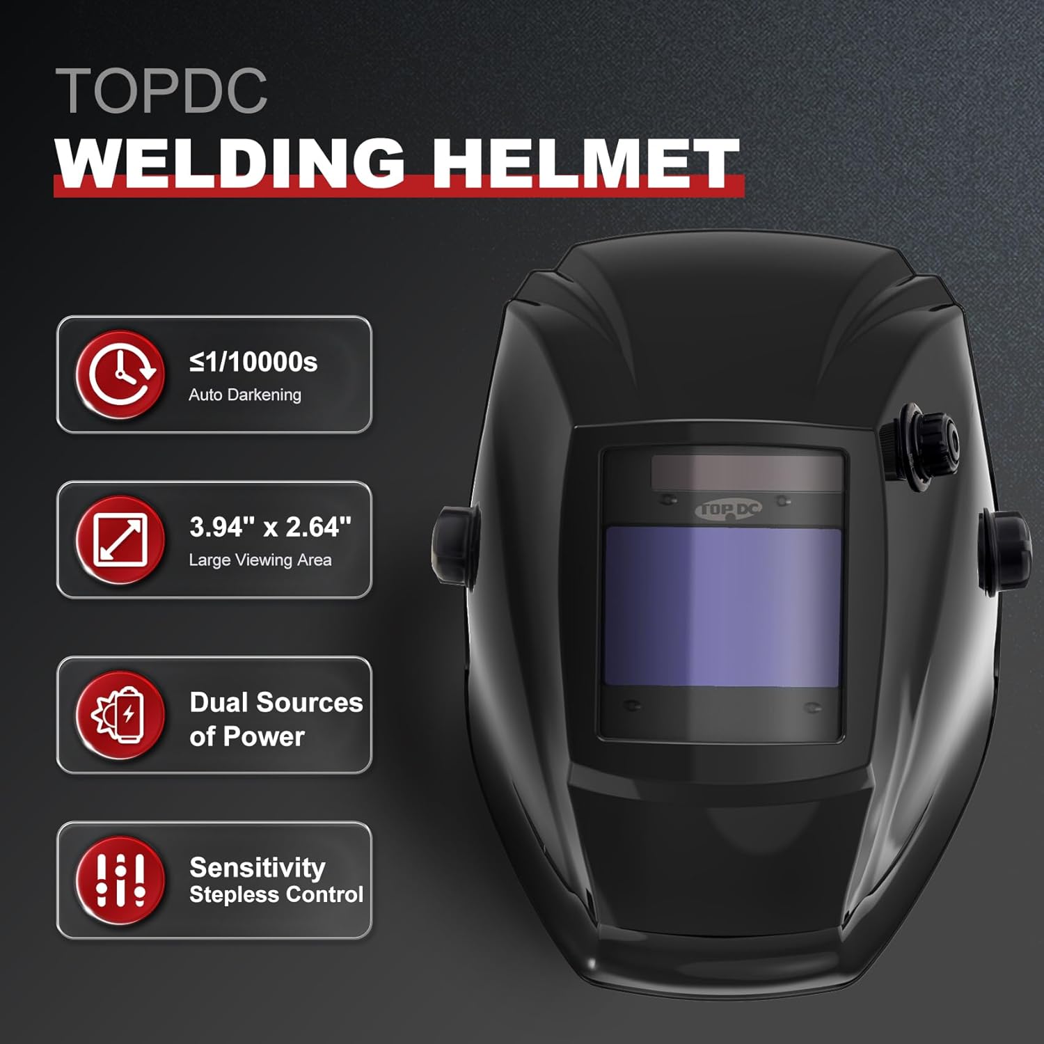 TOPDC Auto-Darkening Welding Helmet