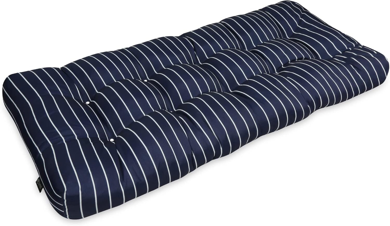 Classic Accessories Patio Bench Cushion, Classic Navy, Stripe, 42”W