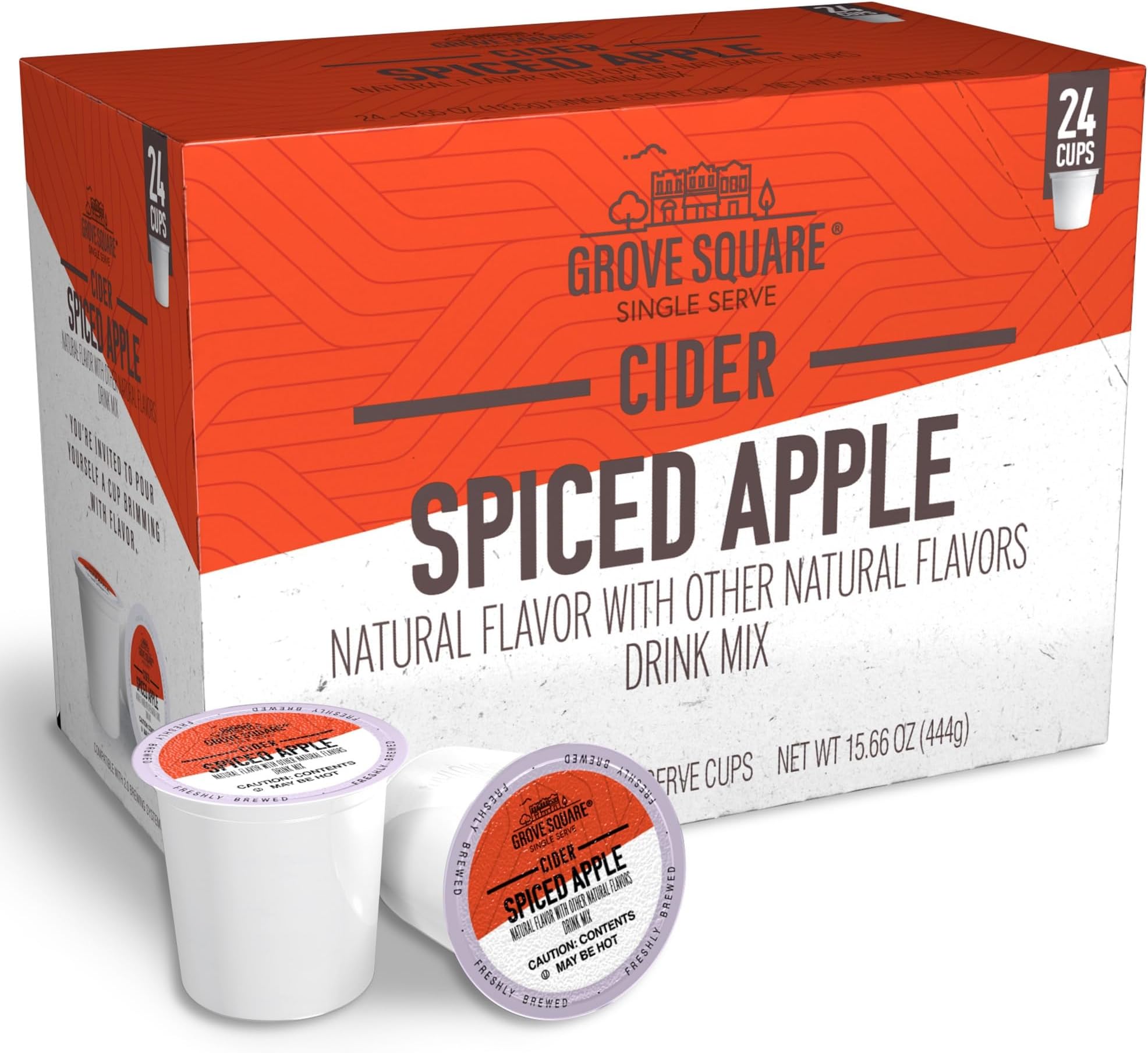 Grove Square Cider Pods, Variety Pack, Single Serve (Pack of 24) (Packaging May Vary)