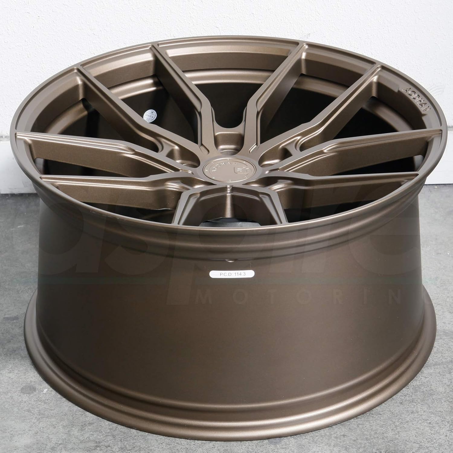 AodHan AFF1 Wheel - Matte Bronze: 20x10.5 Wheel Size; 5x120 Lug Pattern; 72.6mm Hug Bore; 35mm Off Set.