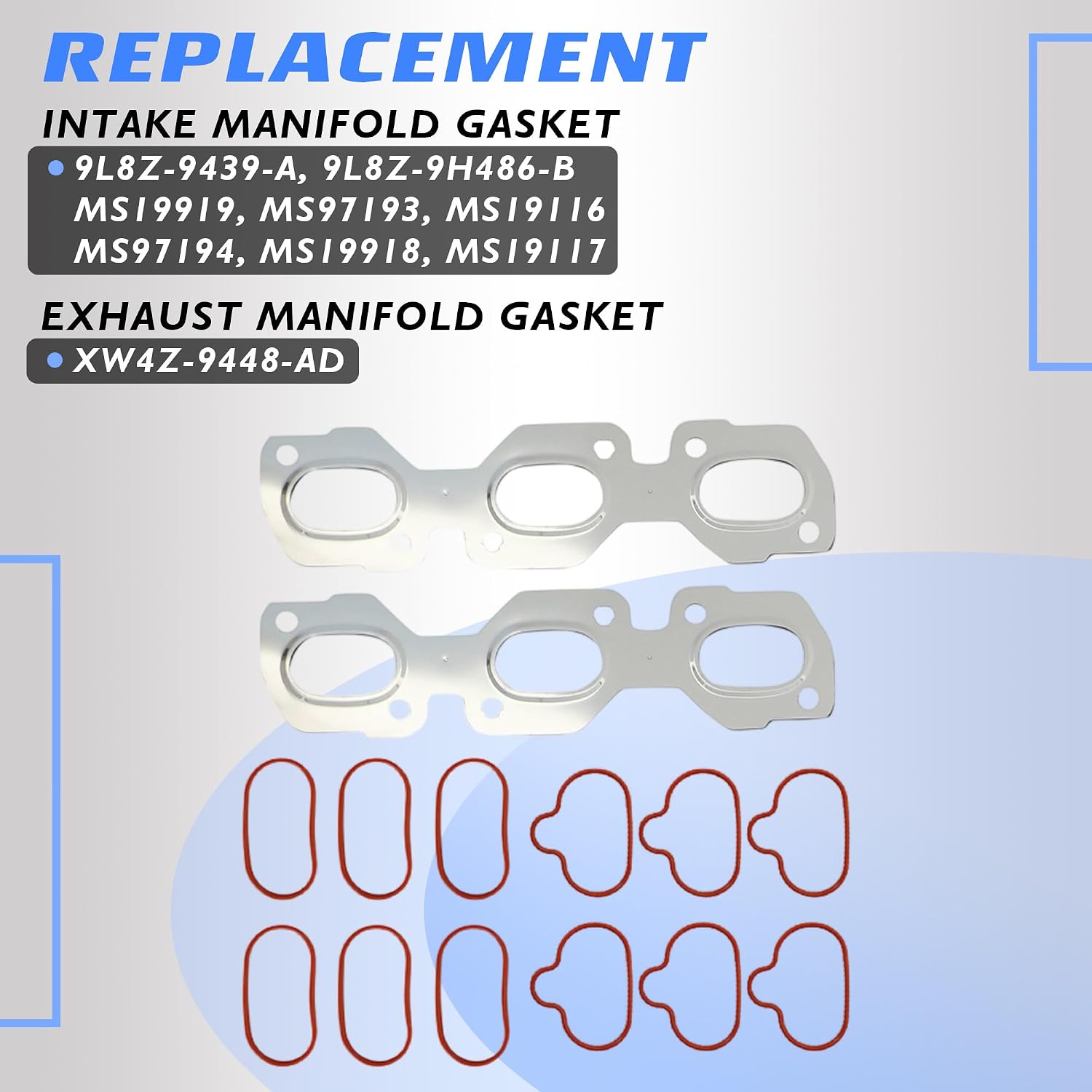 HS26545PT Cylinder Head Gasket Set for Ford Escape Fusion 2009-2012 for Mazda Tribute 2010-2011 Mercury Milan Mariner 2009-2011 3.0L V6 HS54986 02-11032-01 9L8Z-6051-A VS50801R VS50718