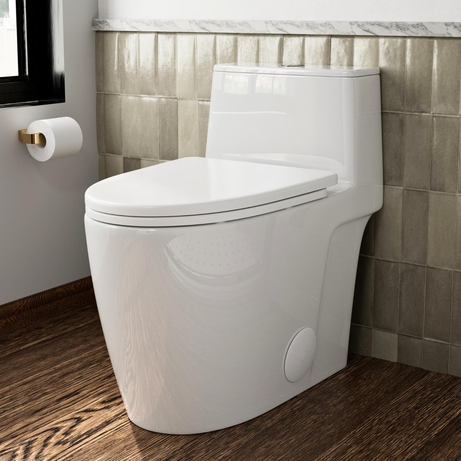 Los Flexi Rimless Swirl Flush Toilet