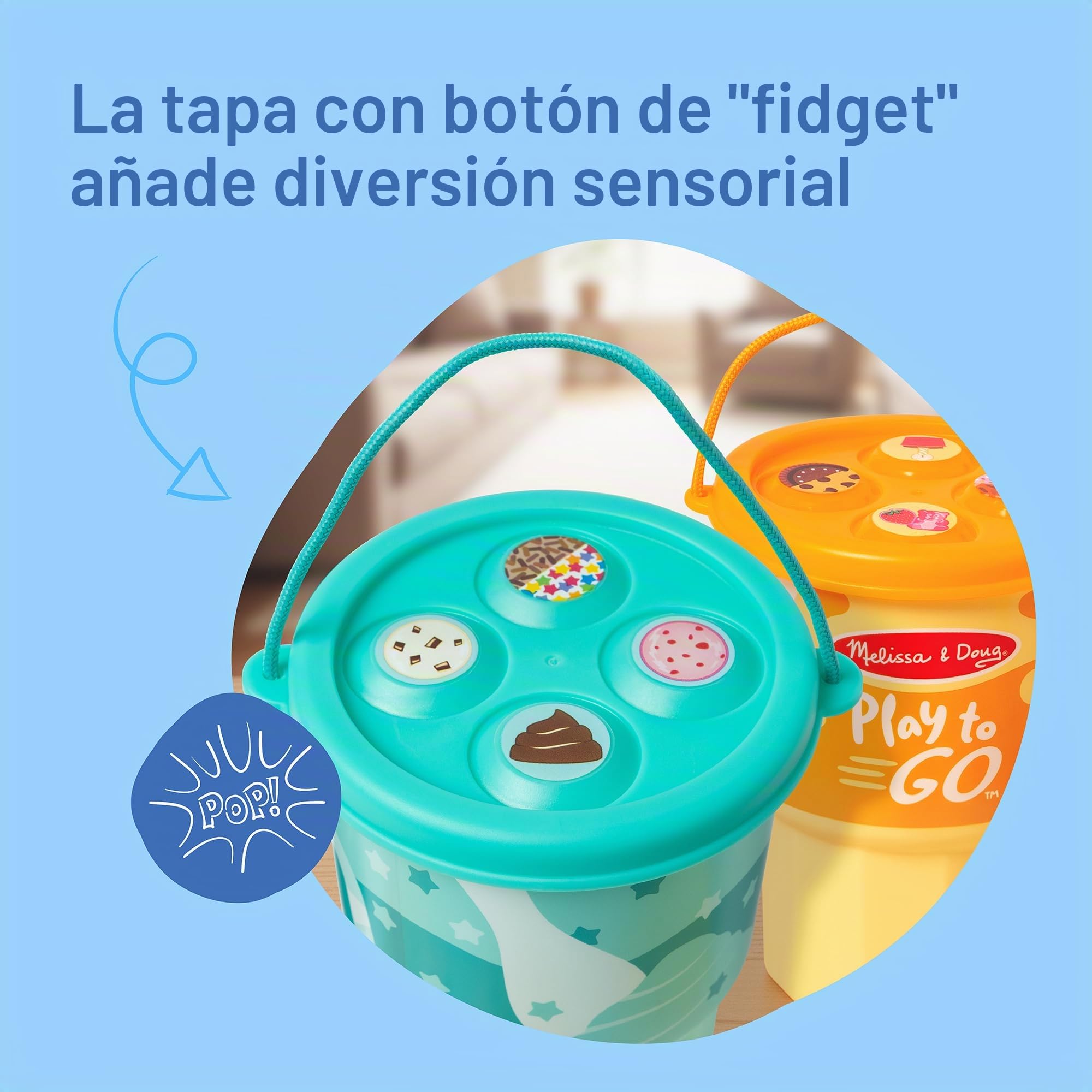 Melissa & Doug Play to Go - Paquete de 2: Pastel y Galletas y Helado, Juguetes de Viaje para niños y niñas de 3 años en adelante