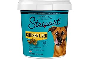 Stewart Freeze Dried Dog Treats, Real Chicken Liver