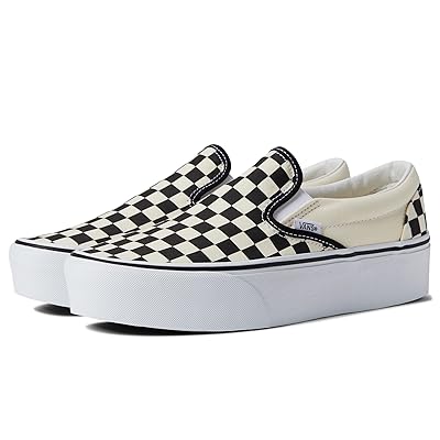 Vans Classic Slip On Stackform Shoes Checkerboard Black/Classic White
