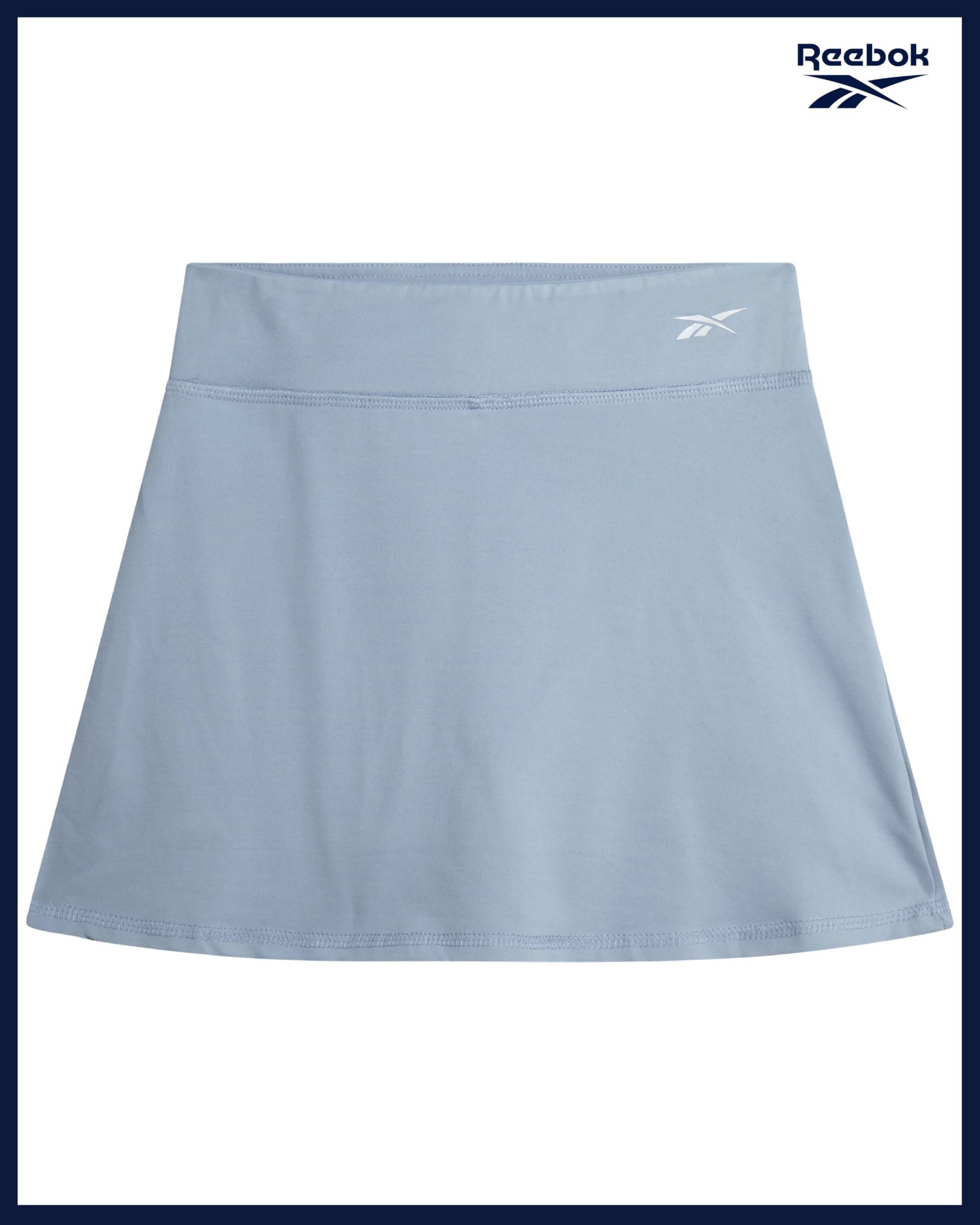 Reebok Mädchen-Rock-Set – 2-teiliges kurzärmeliges Oberteil und fließender Tennisrock mit Shorts darunter – athletisches Skort-Set für Mädchen