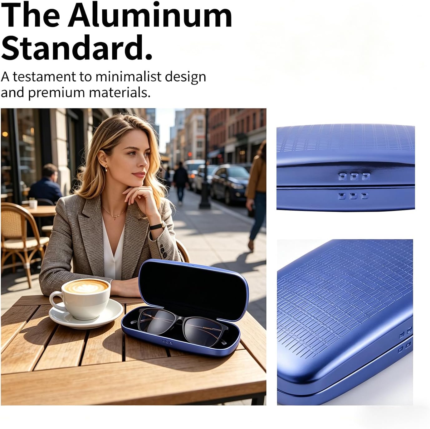 Philley Sunglasses Aluminum Ultra-Light Eyeglasses Glasses Case image 4