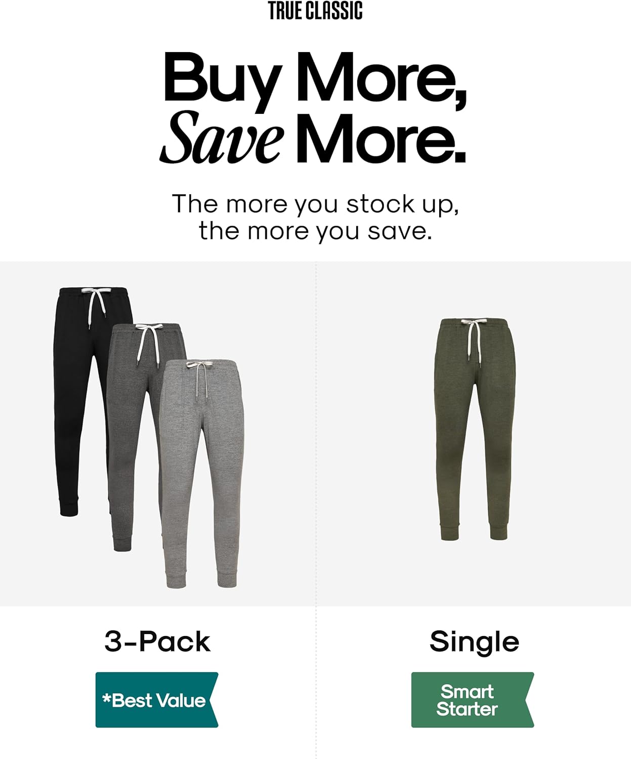 True Classic Sweatpants for Men – Joggers for Men with Pockets, Novelty Fleece & Breathable 4-Way Stretch Sweat Pants - Image 5