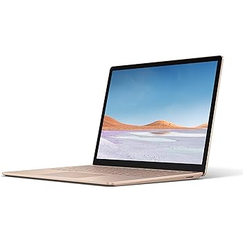 Microsoft Surface Laptop 3 – PC Ultra-Portable (Écran 13 Pouces, Intel Core i5, 8Go de RAM, 256Go de Stockage SSD) – Sable (Métal)