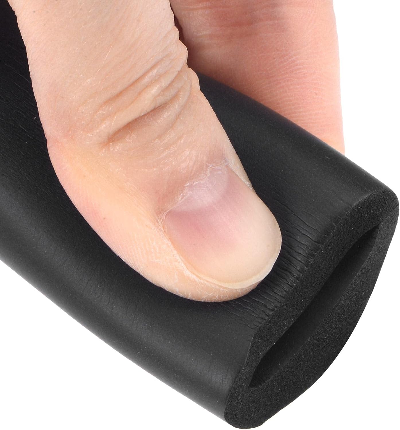 sourcing map Foam Tubing for Handle Grip Support Pipe Insulation, 16mm(5/8") ID 26mm OD 1m Length Black, 16mm x 26mm - Image 5