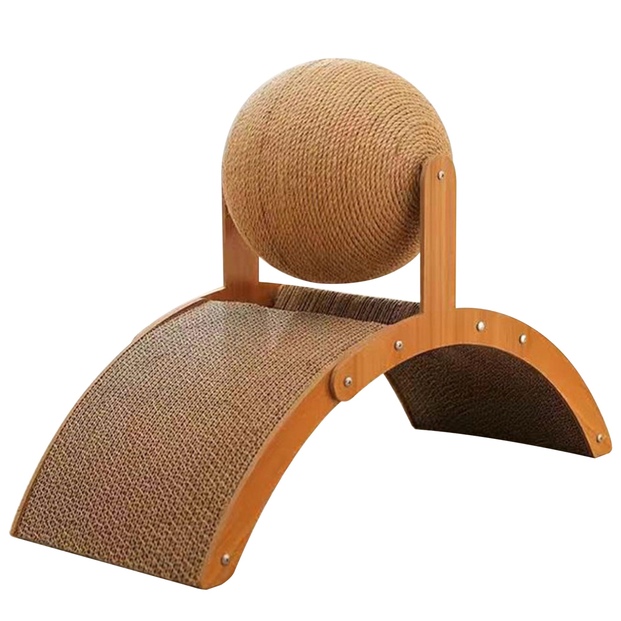 Griffoir pour chat avec balle en sisal contre l'ennui du chat