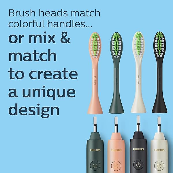 Philips One by Sonicare Replacement Brush Heads, 2 Pack, Black, Compatible with Philips One Electric Toothbrush, BH1022/06 - 4
