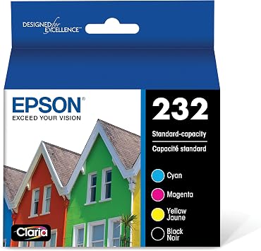 Epson T232 Black Ink Cartridge, High Capacity & T232 Black and Color Combo Ink Cartridges, Standard Capacity