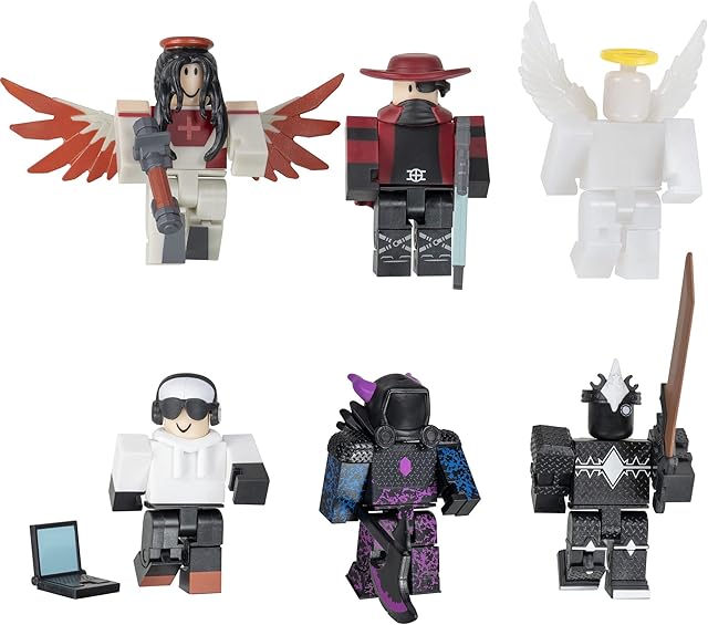 Roblox Action Collection: 6-Figure Pack - Tower Defence Simulator: Cyber City [Includes Exclusive Virtual Item] Multicolor ROB0598