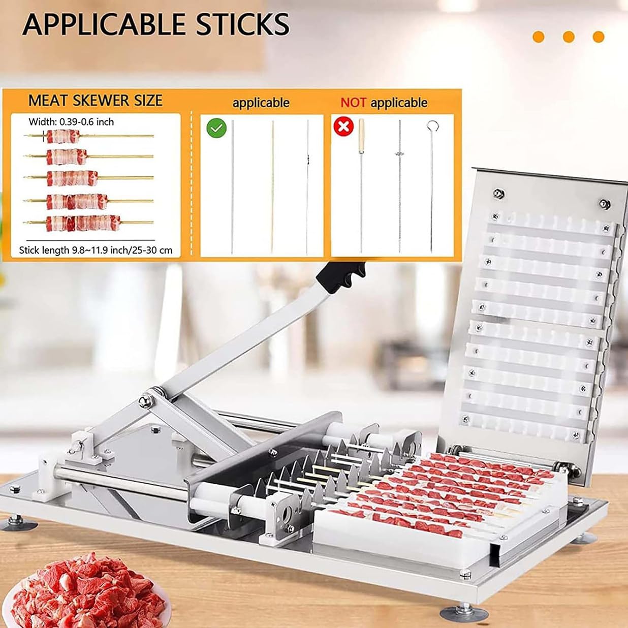 Macchina Per Spiedini Di Carne Alla Griglia, Macchina Per Spiedini Di - Foto 11