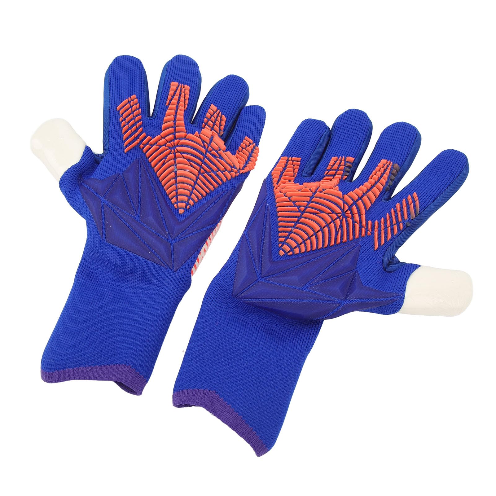 ZAWELIYO 1Pair Goalkeeper Gloves, Soccer Goalie Gloves for Men Women, Latex Strong Grip Breathable Comfortable Sports Gloves for Training (7)