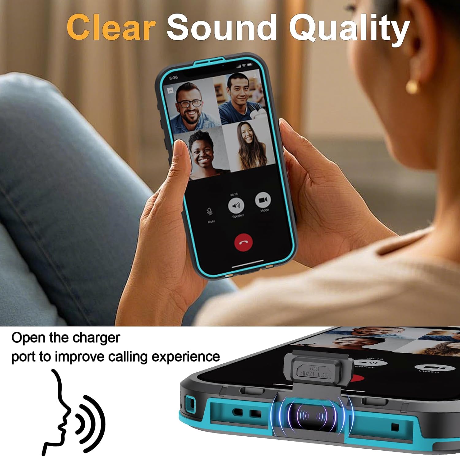 Beasyjoy for iPhone 17 Case Waterproof, Built-in Screen Protector & Full Body Protection, Heavy Duty Rugged Military Shockproof Dustproof Case for Outdoor, Compatible with MagSafe, 6.3 inch Blue