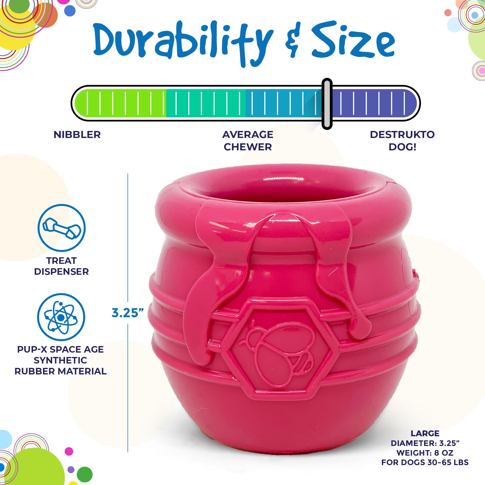 Amazon.com: SodaPup Honey Pot – Durable Dog Treat Dispenser