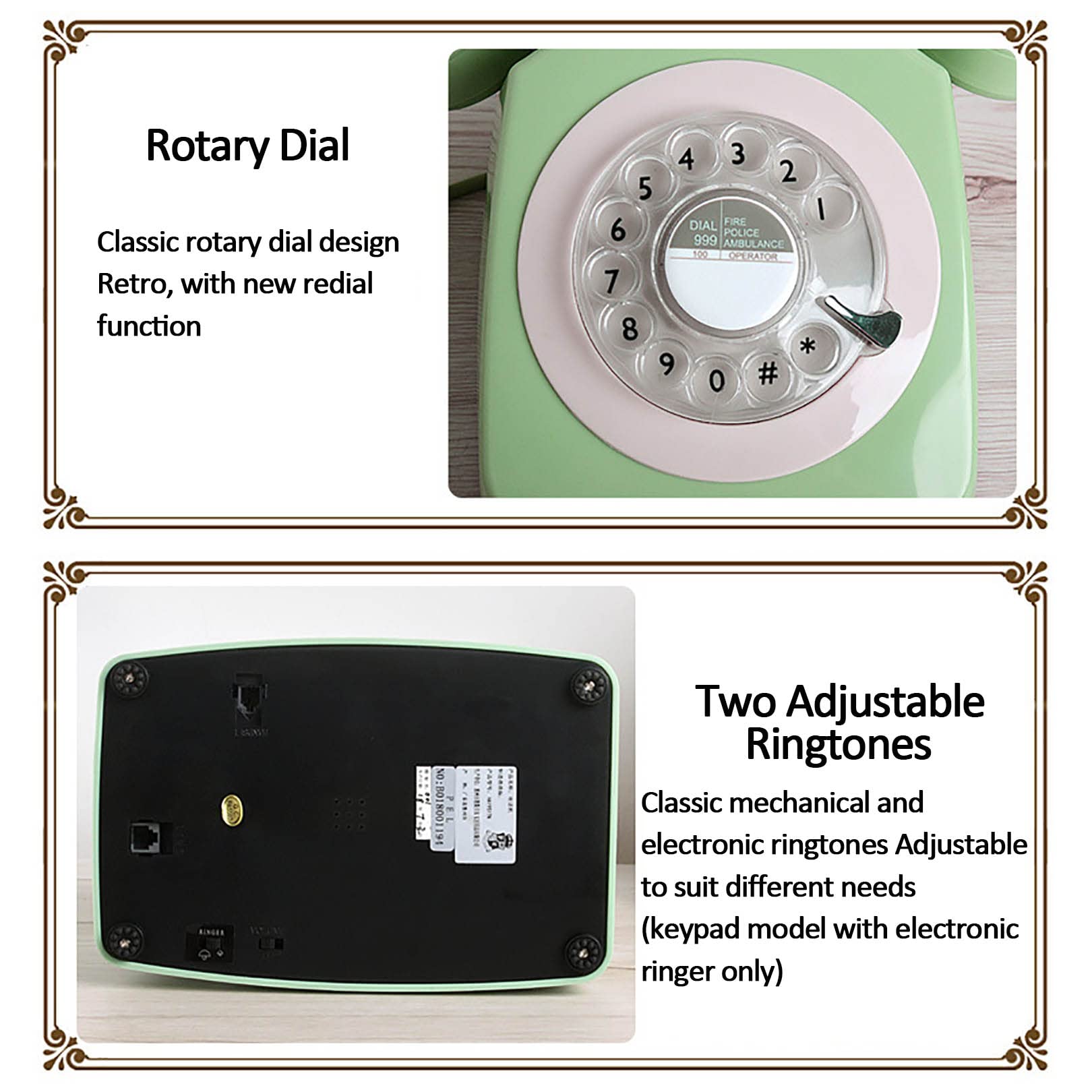 Telefony Land Line przewodowy oldschoolowy telefon niedosłyszący telefon stacjonarny dla seniorów staromodne telefony do domu i hotelu