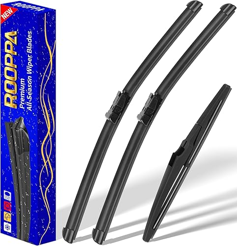 Vista 51 de 3 limpiaparabrisas de repuesto, repuesto de equipo original, para vehículos, 24 pulgadas, 18 pulgadas y 12 pulgadas, juego de 3, gancho U/J