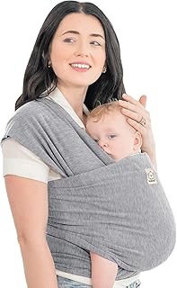 KeaBabies Babytrage Ab Geburt - Atmungsaktive Babytragetücher, Babytrage Neugeborene Ab Geburt, Babytuch Tragetuch Baby Neugeborene, Kleinkind Handfreie Baby Carrier (Classic Gray)